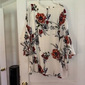 Floral Bell Sleeve Dress